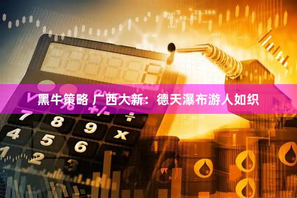黑牛策略 广西大新：德天瀑布游人如织