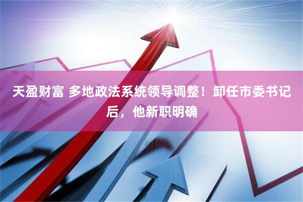 天盈财富 多地政法系统领导调整！卸任市委书记后，他新职明确
