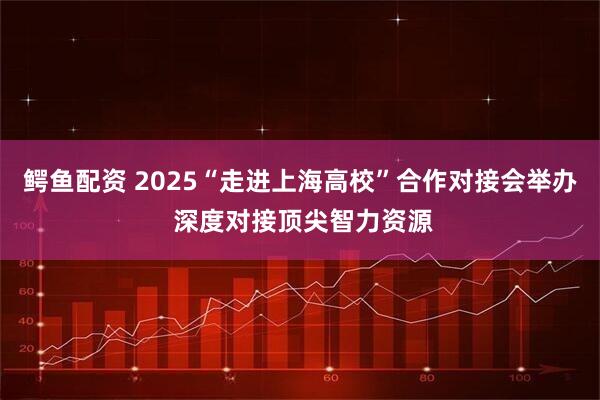 鳄鱼配资 2025“走进上海高校”合作对接会举办 深度对接顶尖智力资源
